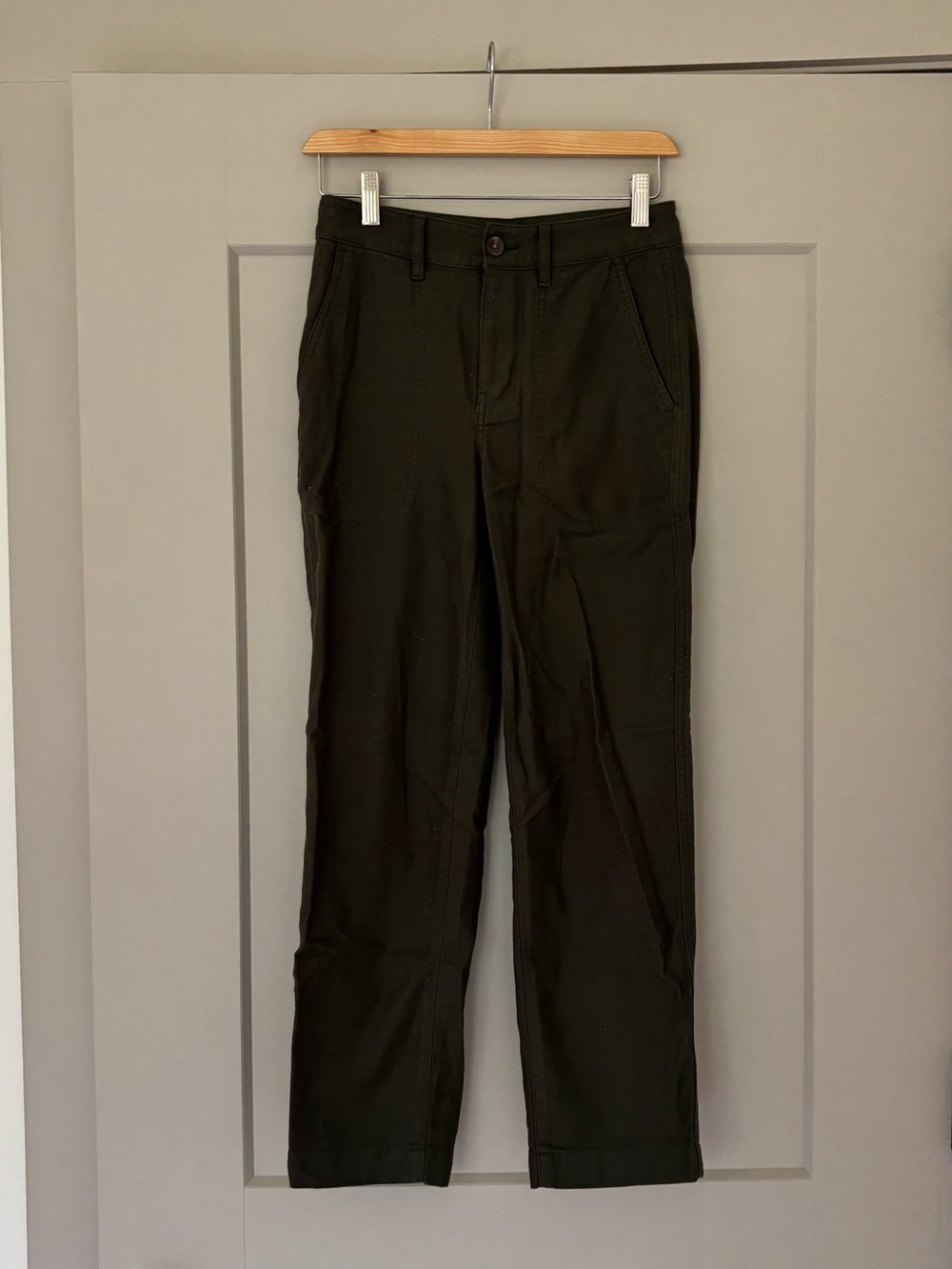 J. Crew Factory Women's Olive Slim Straight Pants Size 00